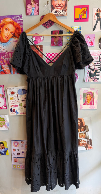ZARA Embroidered Maxi Dress