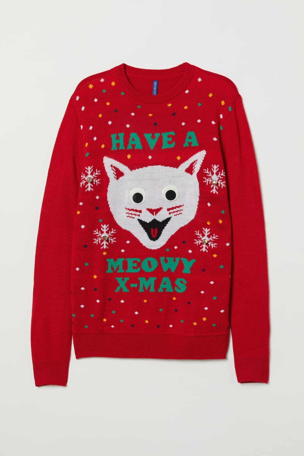 White a cat Christmas Sweater