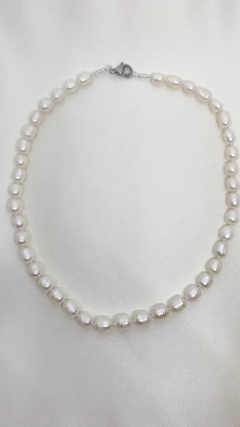 Real Pearl Short Necklace