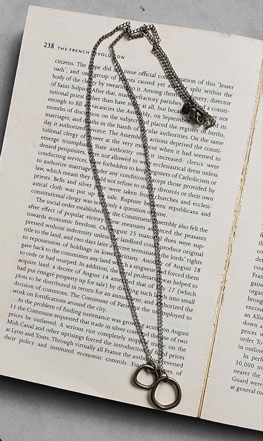 Two Ring Pendant Necklace