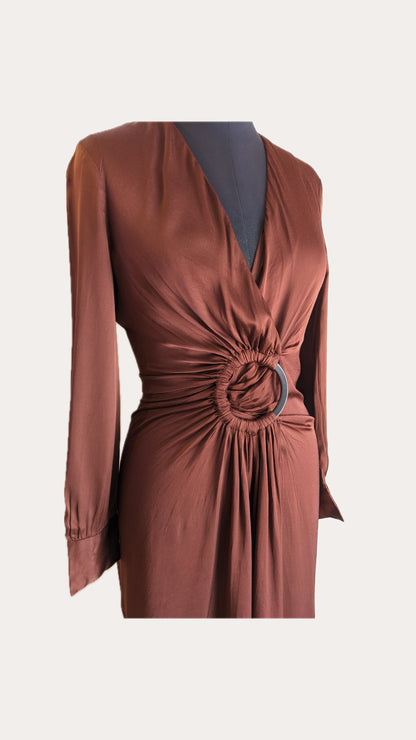 Zara Brown Maxi Dress