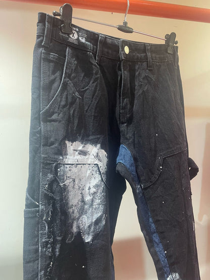 Black Distressed Unisex Denims