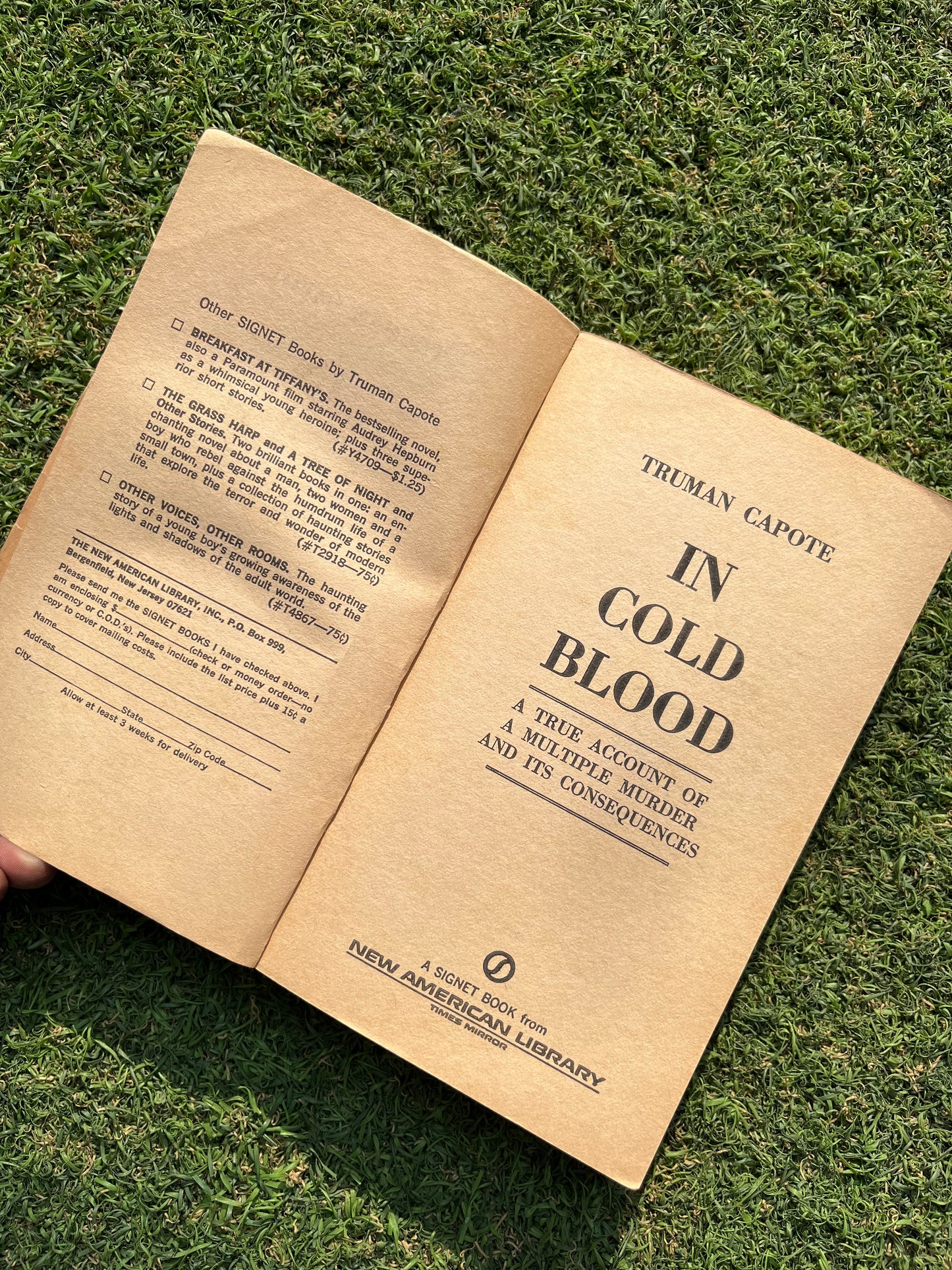 In Cold Blood Truman Capote Book