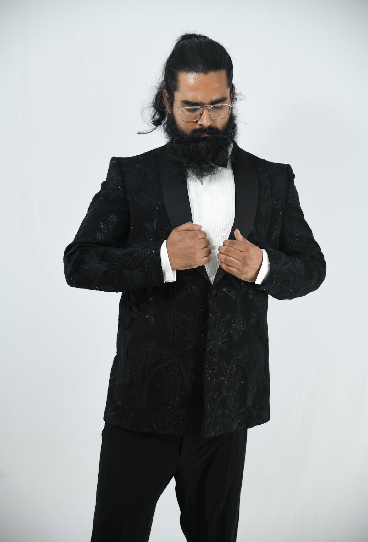 Manish Malhotra Black 3 Piece Suit (Chunky Pandey)