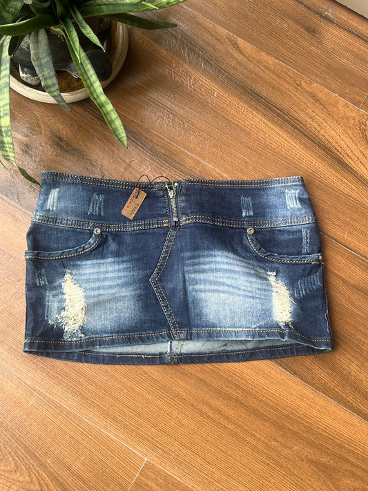 Mini Denim Skirt