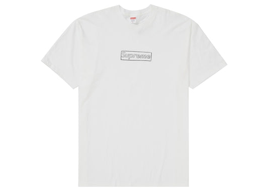 Supreme KAWS Chalk Logo Tee White -