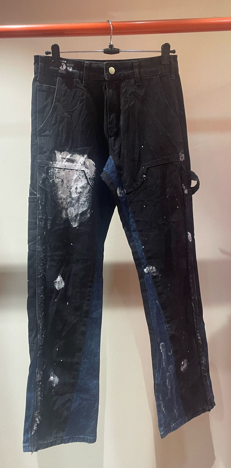 Black Distressed Unisex Denims