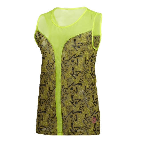 Zumba Be Free Sleeveless  Top Camo