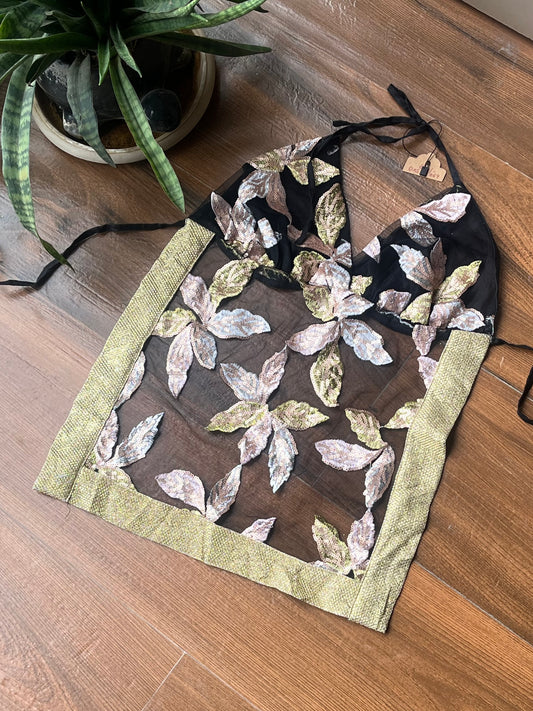 Upcycled Tie up Desi Baddie Cami