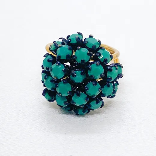 1980s Turquoise Green Ring