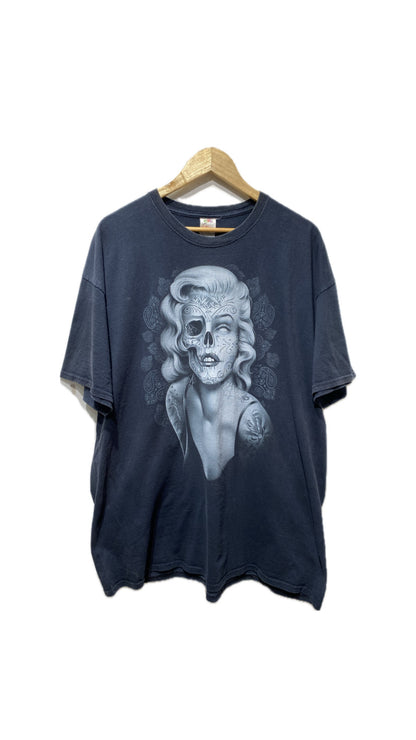 marilyn monroe skull Tee