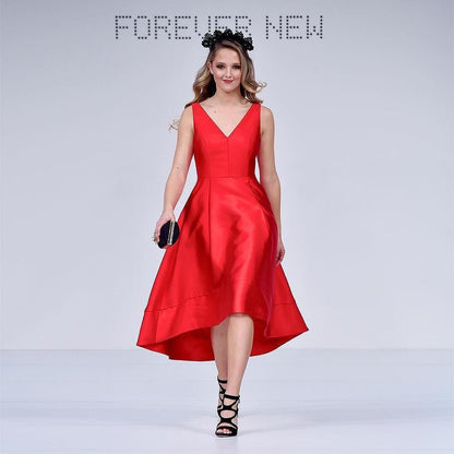 Forever New Red Long Dress