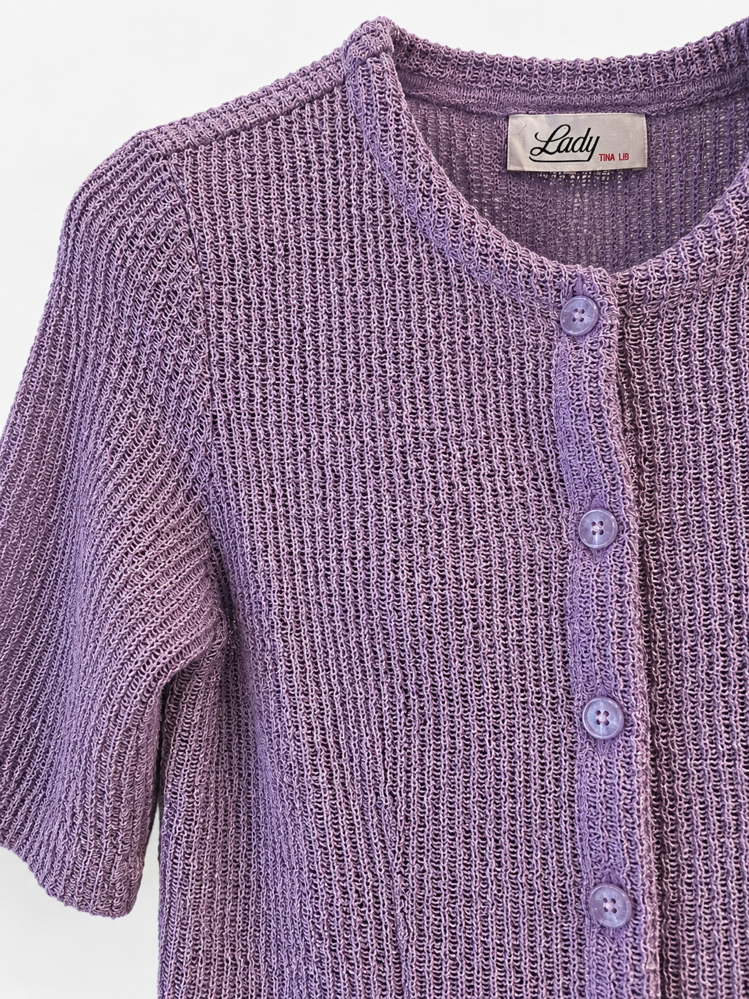 90s Lilac Cafe Cardigan