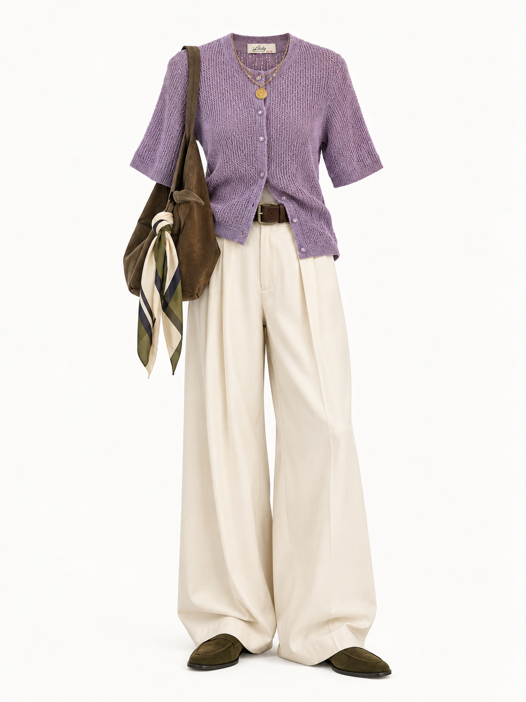 90s Lilac Cafe Cardigan