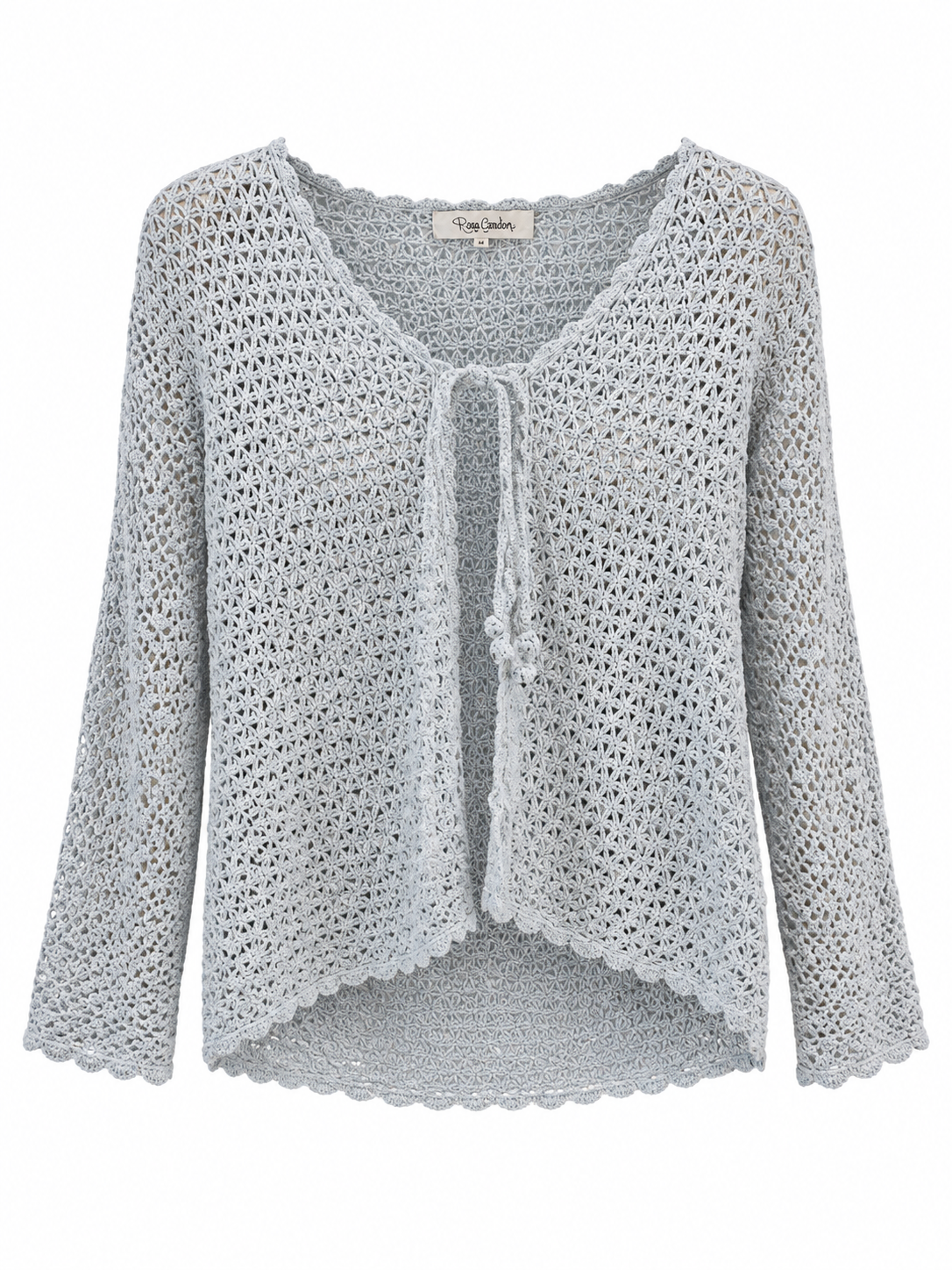 Y2K Powder Blue Crochet Cardigan