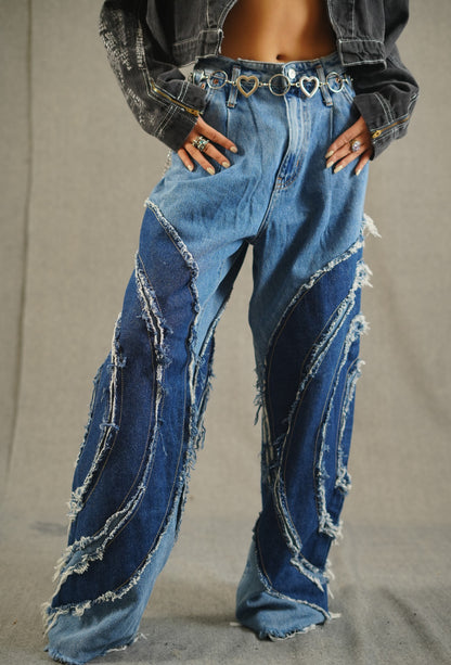 Cyclone Distressed Thread Jeans