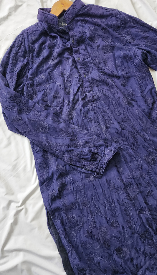Kunal Rawal Blue Kurta