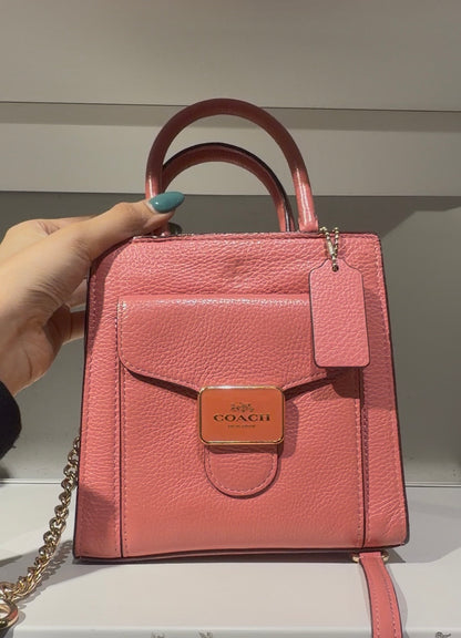 Coach Women’s Leather Mini Pepper Crossbody Small Satchel