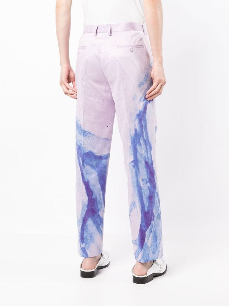 KidSuper Purple tie dye trousers