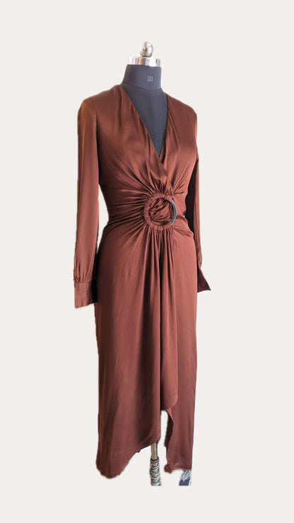 Zara Brown Maxi Dress