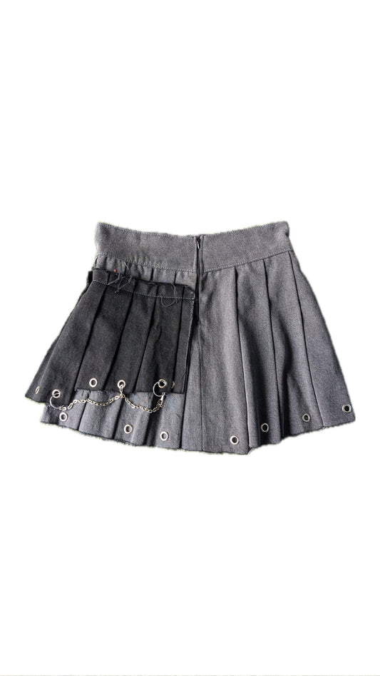 Black Upcycled Goth Skirt
