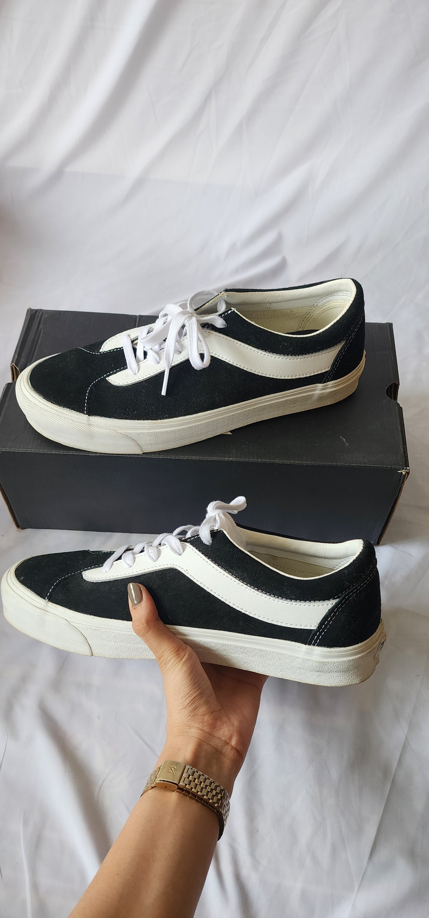 Vans Black & White Shoes (Converse)