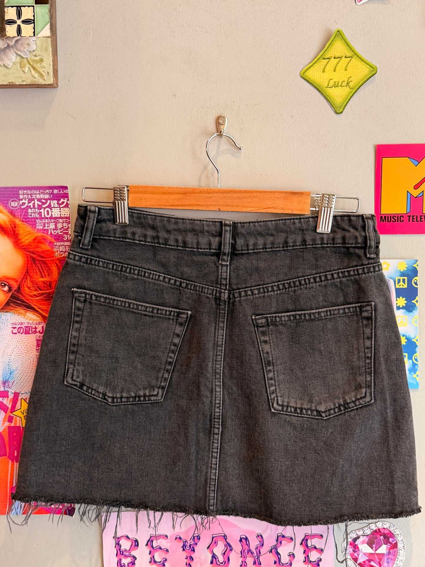 Black Rhinestone Skirt