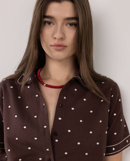 EL GANSO EARTH LINEN SHIRT