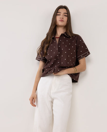 EL GANSO EARTH LINEN SHIRT