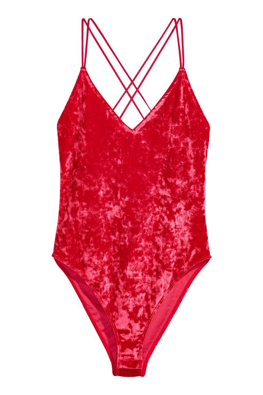 H&M Velvet BodySuit