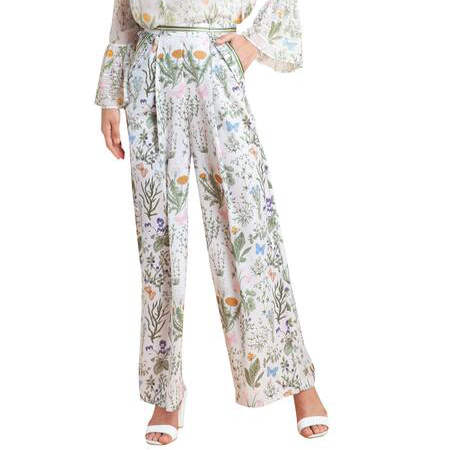 Pankaj and Nidhi Multicolour Floral Set (Set of 2)