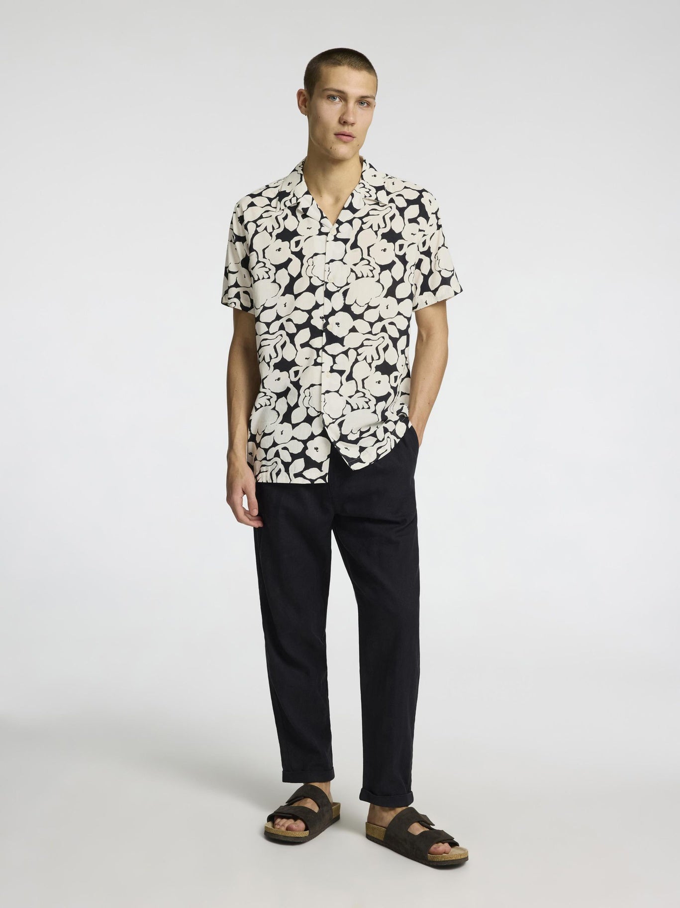 Selected Homme Black and White Shirt
