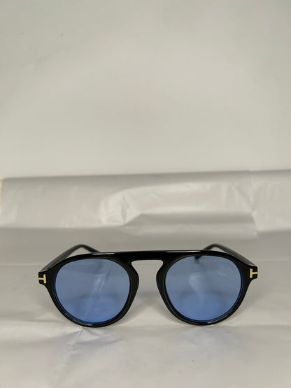 Tom Ford Light Blue Round Sunglasses