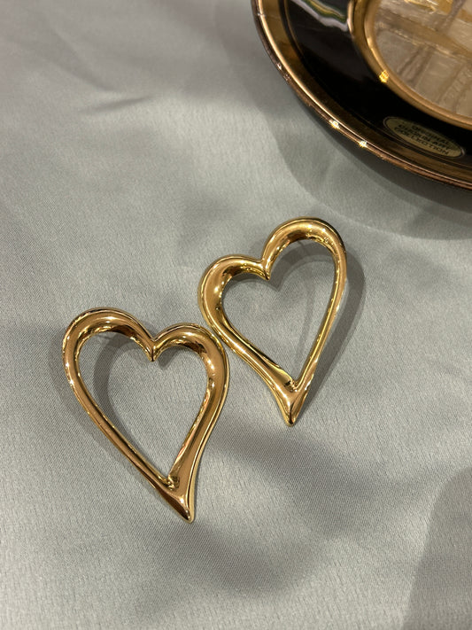 Hollow Heart Earrings