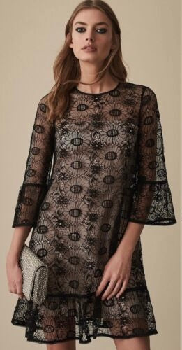 Reiss Jade Lace Shift Dress