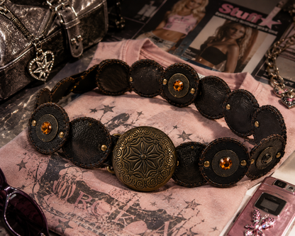 Y2K Baddie Brown Concho Belt