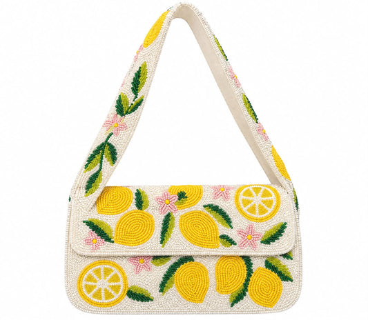 Lemondrop Beaded Bag