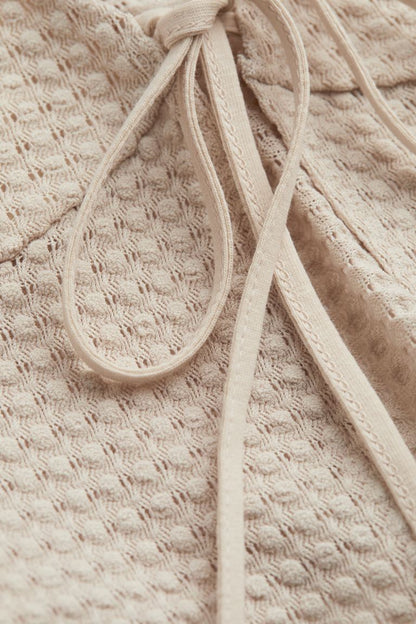 H&M Crochet Tie Detail Top