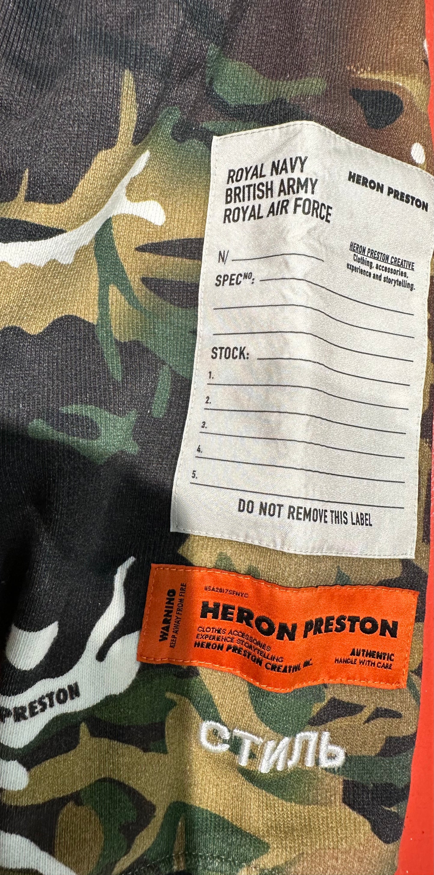 Heron Preston Ministry of Defence Camouflage Hoodie