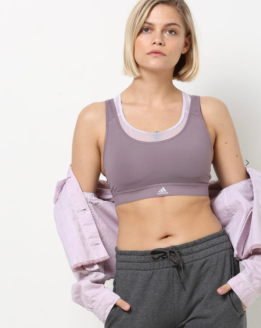 Adidas Slim Fit Sports Bra with Cut Out Back