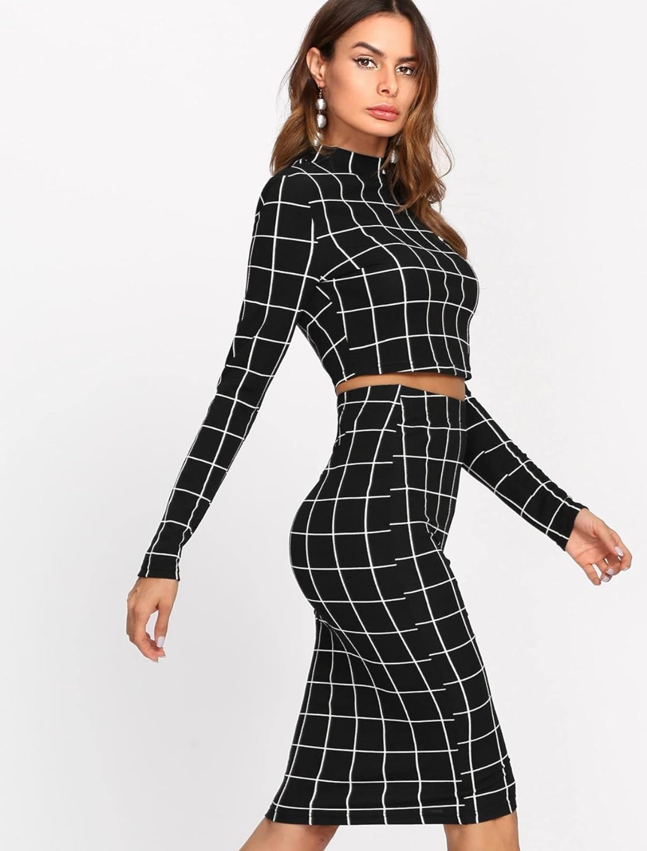 SHEIN Grid Co Ord Set