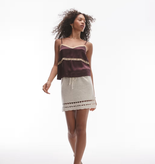 Topshop Maroon Top