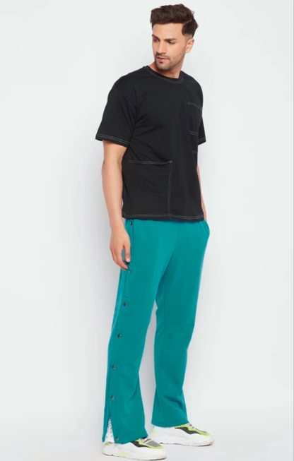 Green track pant