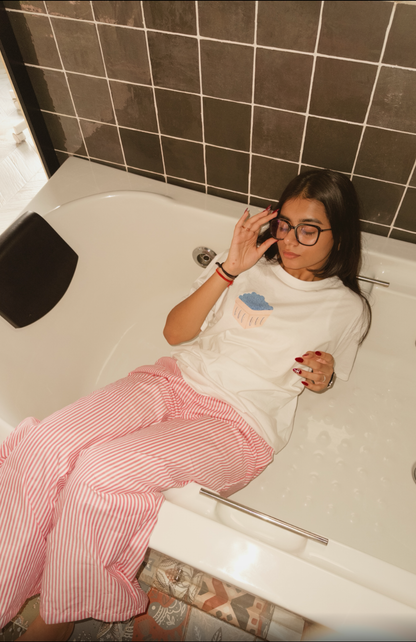 Snug Pink Striped Pants