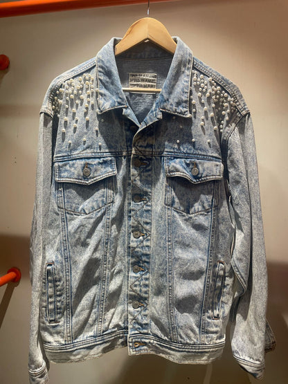 Bejewelled Blue Denim Jacket