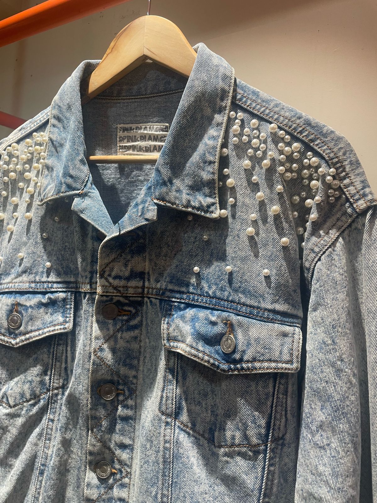 Bejewelled Blue Denim Jacket