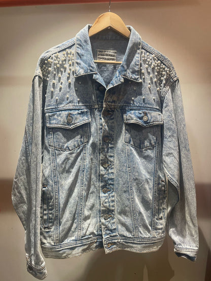 Bejewelled Blue Denim Jacket