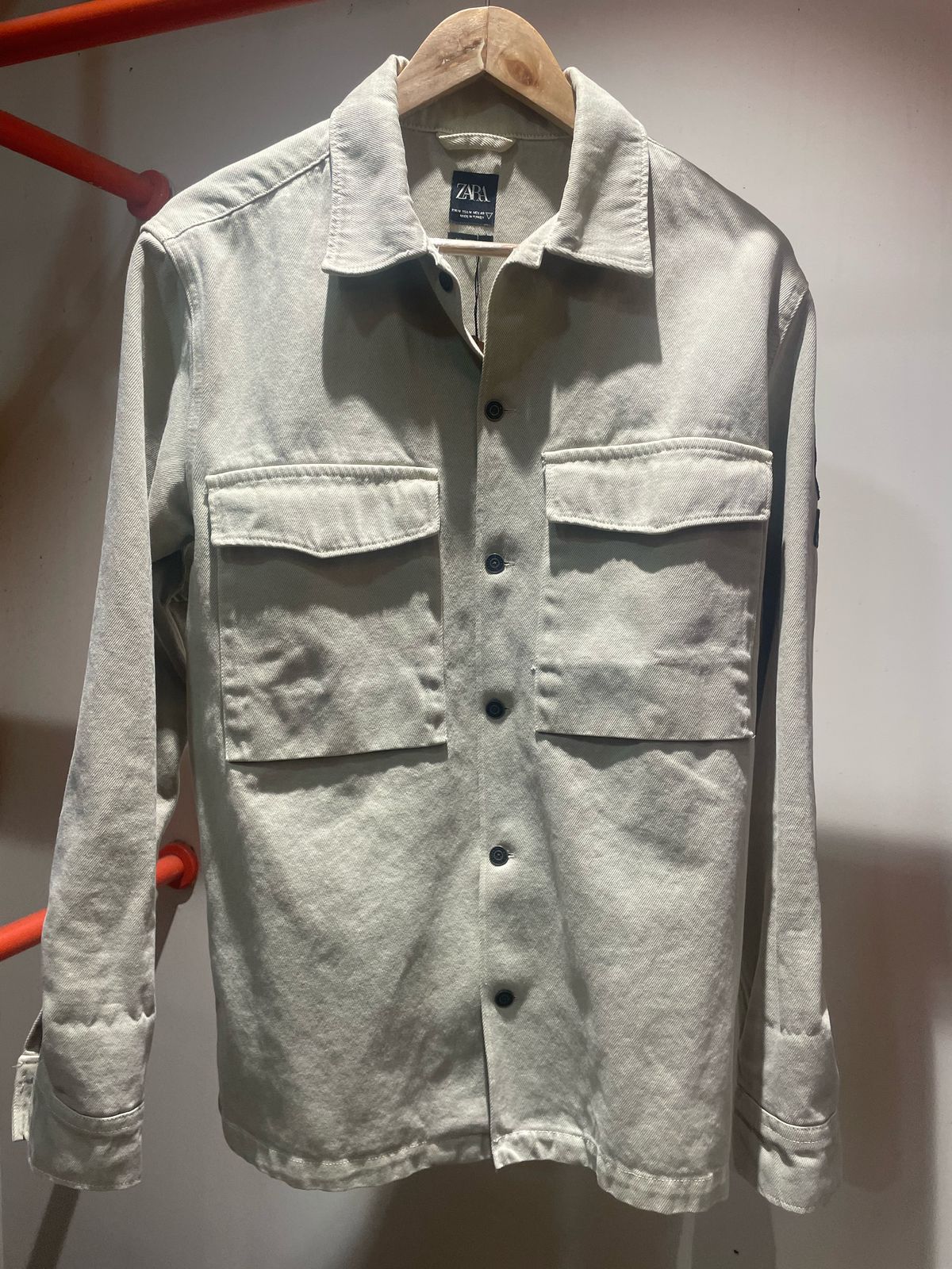 Zara Beige Denim Shirt