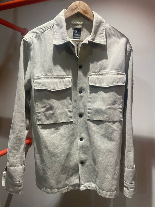 Zara Beige Denim Shirt