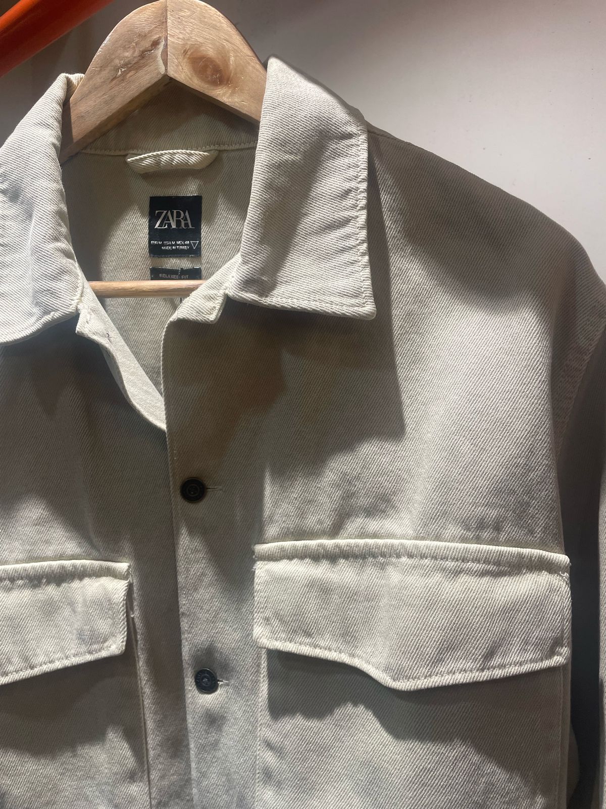 Zara Beige Denim Shirt